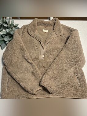 Lou & Grey Cozy Tan Pullover Sweater